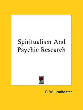 portada spiritualism and psychic research (en Inglés)