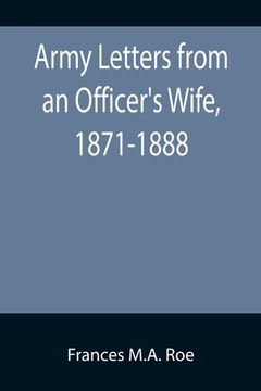 portada Army Letters from an Officer's Wife, 1871-1888