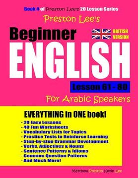 portada Preston Lee's Beginner English Lesson 61 - 80 For Arabic Speakers (British Version) (in English)