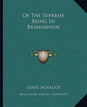 portada of the supreme being in brahminism (en Inglés)