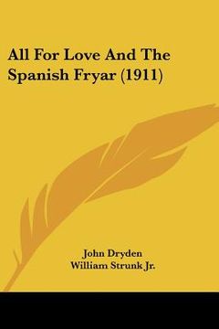 portada all for love and the spanish fryar (1911)