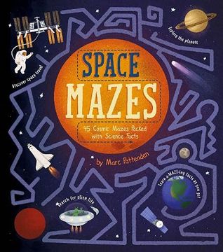 portada Space Mazes: 45 Cosmic Mazes Packed With Science Facts (in English)