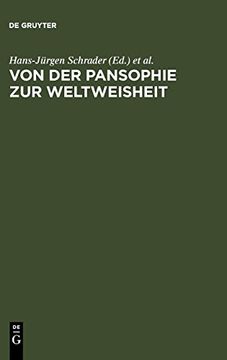 portada Von der Pansophie zur Weltweisheit (en Alemán)