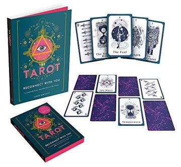 portada The Tarot Book and Card Deck: Reconnect With You: A Comprehensive Introduction to the Tarot With an Illustrated Tarot Deck 