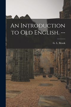 portada An Introduction to Old English. -- (en Inglés)