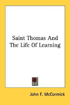portada saint thomas and the life of learning (en Inglés)