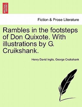 portada rambles in the footsteps of don quixote. with illustrations by g. cruikshank. (in English)