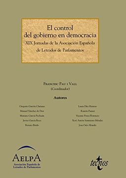 portada El Control del Gobierno en Democracia (in Spanish)