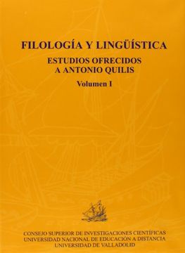 portada Filologia y Linguistica: Estudios Ofrecidos a Antonio Quilis (Vol. I y ii)