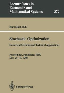 portada stochastic optimization: numerical methods and technical applications. proceedings of a gamm/ifip-workshop held at the federal armed forces uni (en Inglés)