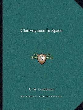 portada clairvoyance in space (in English)