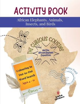 portada Activity Book: African Elephants, Animals, Insects and Birds (en Inglés)