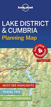 portada Lonely Planet Lake District & Cumbria Planning map (en Inglés)