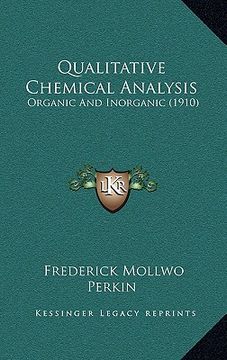portada qualitative chemical analysis: organic and inorganic (1910) (in English)