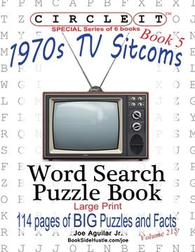 portada Circle It, 1970s Sitcoms Facts, Book 5, Word Search, Puzzle Book 