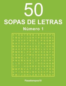 portada 50 Sopas de letras - N. 1 (Volume 1) (Spanish Edition)