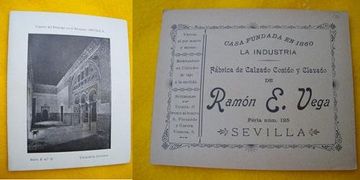 portada Antigua Postal Publicidad- Old Advertising Postcard : Cuarto del Príncipe en el Alcázar - SEVILLA