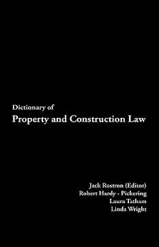 portada dictionary of property and construction law (in English)