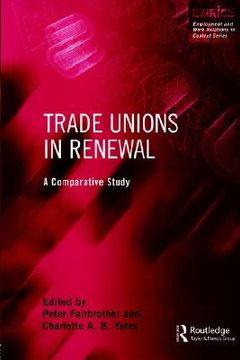 portada trade unions in renewal: a comparative study (en Inglés)