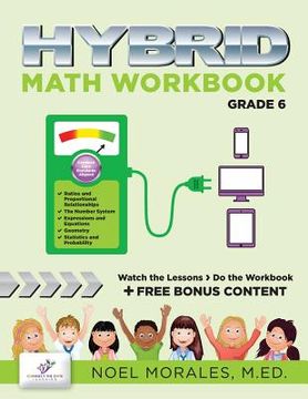 portada Hybrid Math Workbook Grade 6
