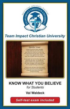 portada KNOW WHAT YOU BELIEVE for students (in English)