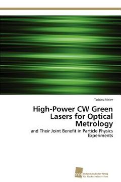 portada high-power cw green lasers for optical metrology (en Inglés)