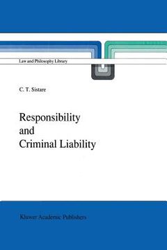 portada Responsibility and Criminal Liability (en Inglés)