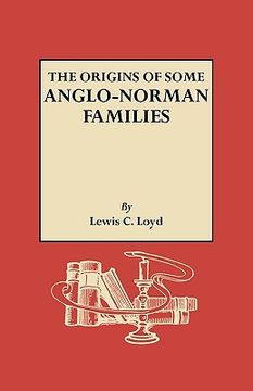 portada the origins of some anglo-norman families (en Inglés)
