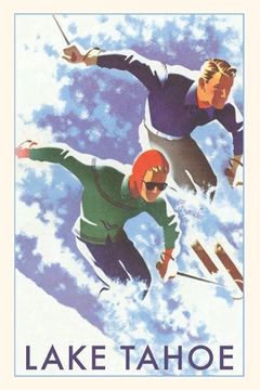 portada Vintage Journal California Skiers at Lake Tahoe Travel Poster (in English)