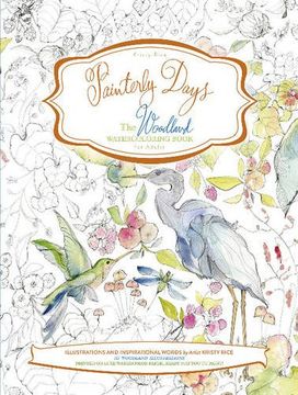 portada Painterly Days: The Woodland Watercoloring Book for Adults