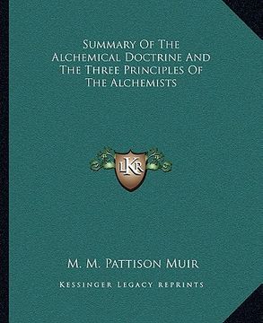 portada summary of the alchemical doctrine and the three principles of the alchemists