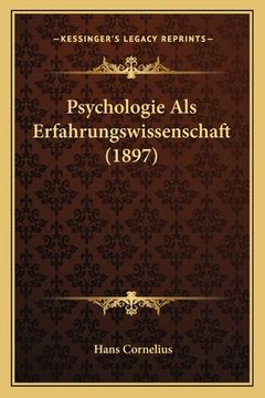 portada Psychologie Als Erfahrungswissenschaft (1897) (en Alemán)