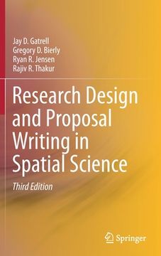 portada Research Design and Proposal Writing in Spatial Science (en Inglés)