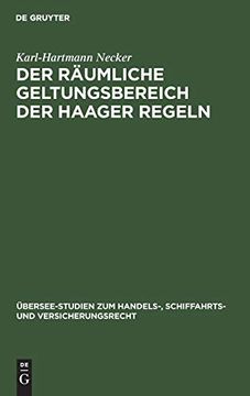 portada Der Räumliche Geltungsbereich der Haager Regeln (in German)