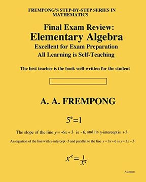 portada Final Exam Review: Elementary Algebra