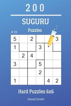 portada Suguru Puzzles - 200 Hard Puzzles 6x6 vol.33 (en Inglés)