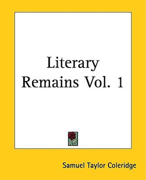 portada literary remains vol. 1 (en Inglés)