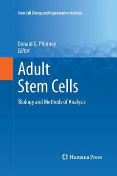 portada Adult Stem Cells: Biology and Methods of Analysis (en Inglés)