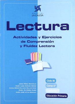 portada Lectura, Actividades y Ejercicios de Comprensión y Fluidez Lectora, 6 Educación Primaria. Cuaderno 1 (in Spanish)