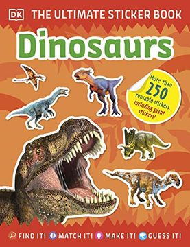 portada Ultimate Sticker Book Dinosaurs (en Inglés)