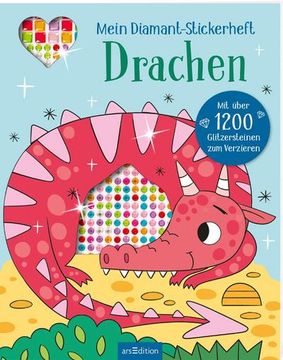 portada Mein Diamant-Stickerheft - Drachen (en Alemán)