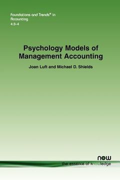 portada psychology models of management accounting (en Inglés)