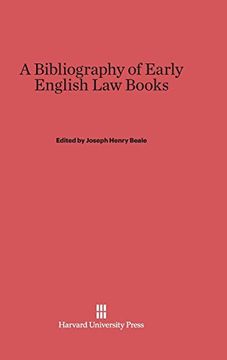 portada A Bibliography of Early English law Books (en Inglés)