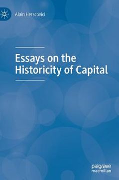 portada Essays on the Historicity of Capital