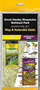portada Great Smoky Mountains National Park Adventure Set: Trail map & Wildlife Guide (en Inglés)