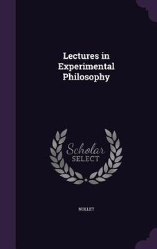 portada Lectures in Experimental Philosophy (en Inglés)