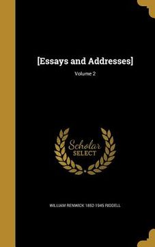 portada [Essays and Addresses]; Volume 2