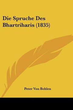portada Die Spruche Des Bhartriharis (1835) (in German)