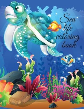 portada Sea life coloring book (en Inglés)