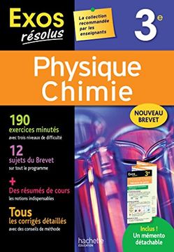 portada Exos Résolus - Physique-Chimie 3e (en Francés)